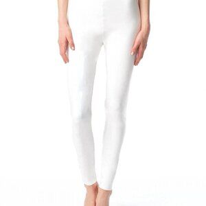 Commando Control Faux Leather Leggings White Large NWT
